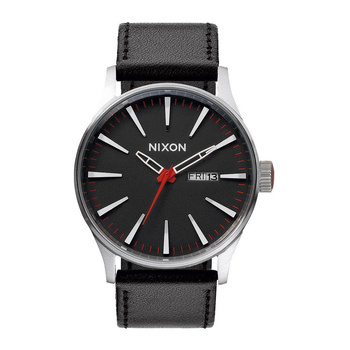 Zegarek Nixon Sentry Leather Black