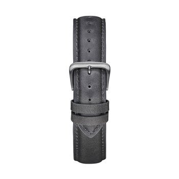 Pasek Meller Grey Gunmetal Leather