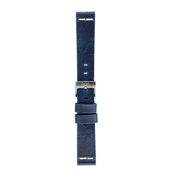 Pasek do zegarka OUT OF ORDER ze skóry naturalnej 20mm Blue