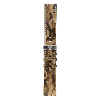 Pasek do zegarka OUT OF ORDER ze skóry naturalnej 22mm Camou Brown