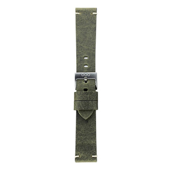Pasek do zegarka OUT OF ORDER ze skóry naturalnej 20mm Dark Green