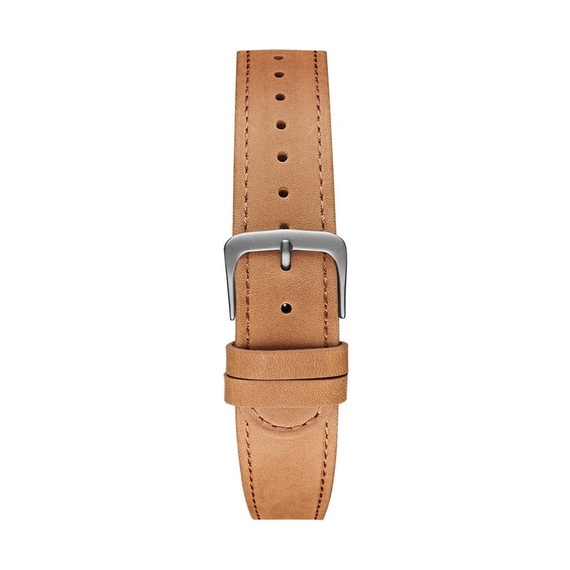 Pasek Meller Camel Grey Leather