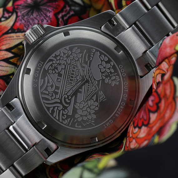 Zegarek OUT OF ORDER Swiss GMT Tokyo Shibuya Ultra Brushed